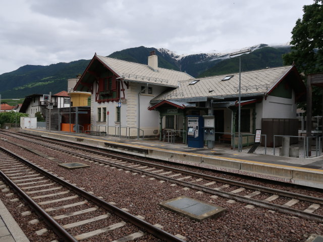 Bahnhof Latsch, 632 m (21. Mai)