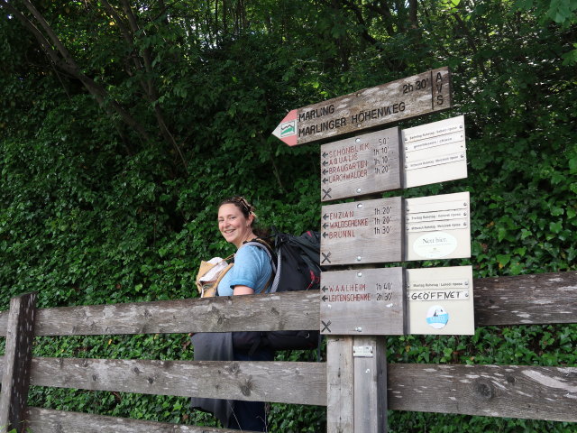 Nils und Sabine am Marlinger Waalweg zwischen Töll und Gasthaus Schönblick (22. Mai)