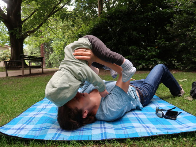 Nils und Sabine im Thermenpark in Meran (22. Mai)