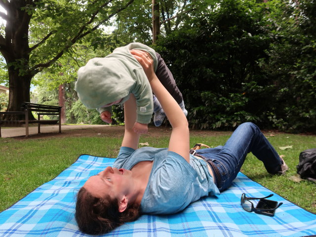 Nils und Sabine im Thermenpark in Meran (22. Mai)