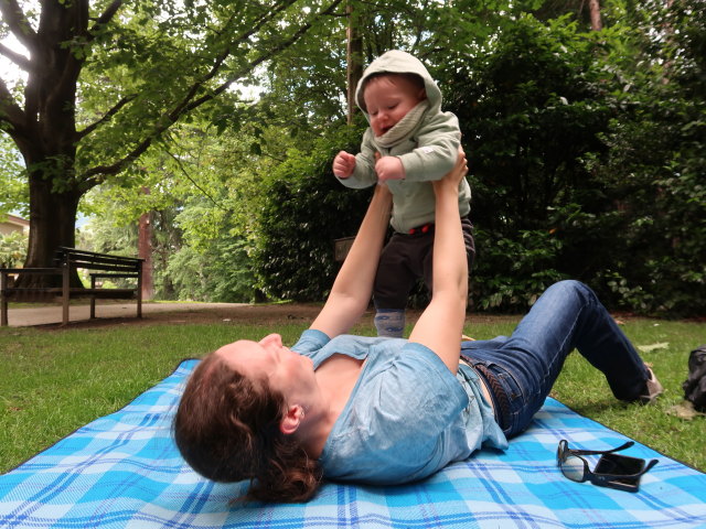 Sabine und Nils im Thermenpark in Meran (22. Mai)