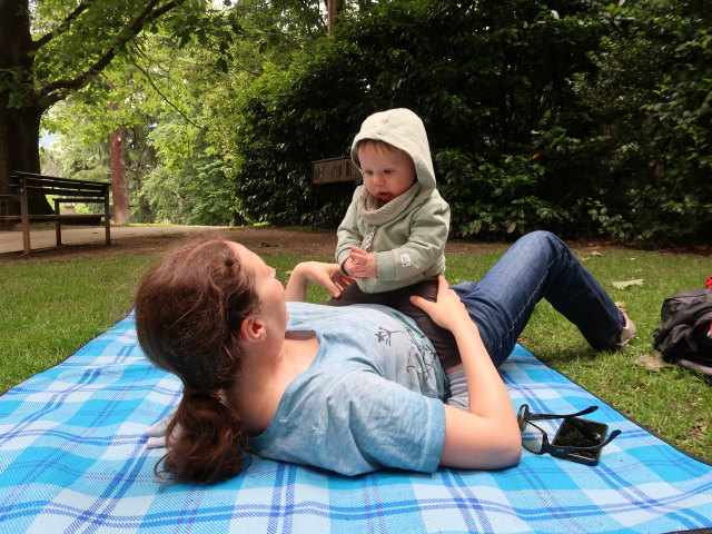 Sabine und Nils im Thermenpark in Meran (22. Mai)