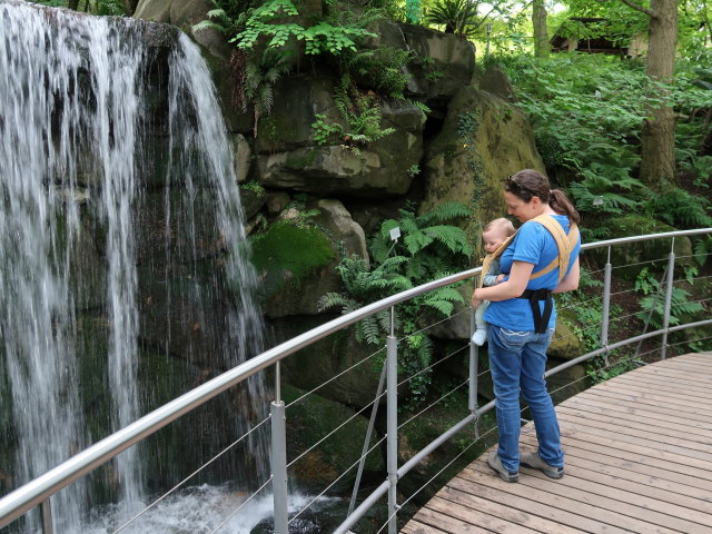 Nils und Sabine in den Gärten von Schloss Trauttmansdorff in Meran (24. Mai)