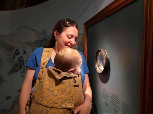 Sabine und Nils im Südtiroler Landesmuseum für Tourismus in Meran (24. Mai)