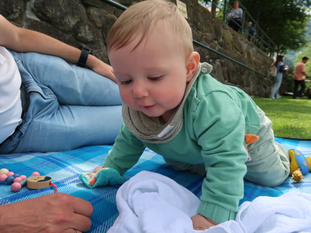 Ich und Nils auf den Passerterrassen in Meran (25. Mai)