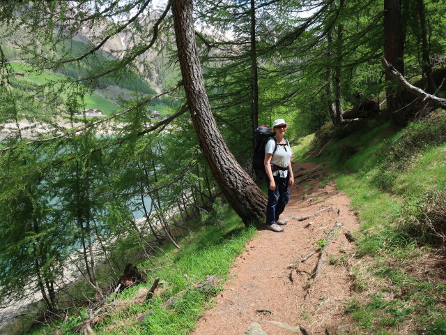 Sabine beim Vernagt-Stausee (26. Mai)