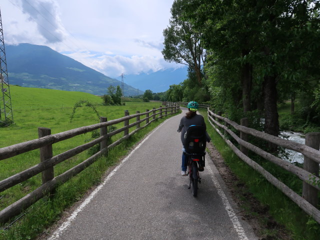 Sabine und Nils zwischen Laatsch und Glurns (27. Mai)