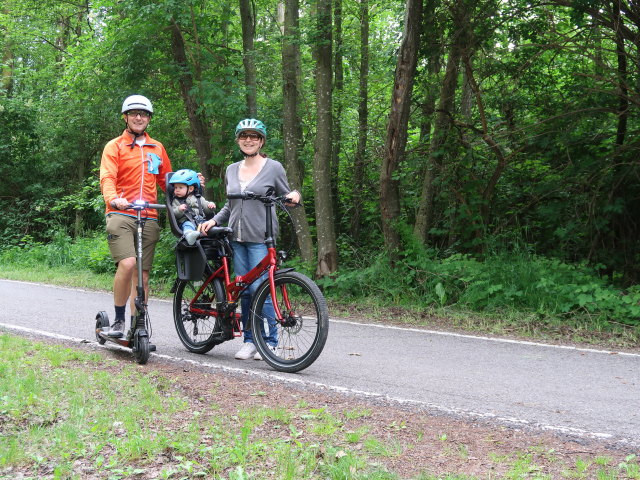 Ich, Nils und Sabine in der Schludernser Au (27. Mai)