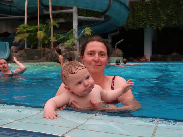 Nils und Sabine in der Erlebnistherme Naturns (31. Mai)