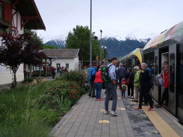 Bahnhof Schluderns-Glurns, 919 m (1. Juni)