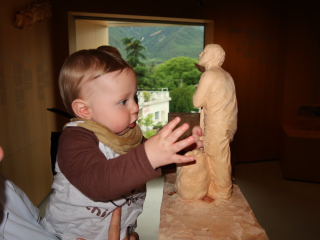 Nils im Naturparkhaus Texelgruppe in Naturns (1. Juni)