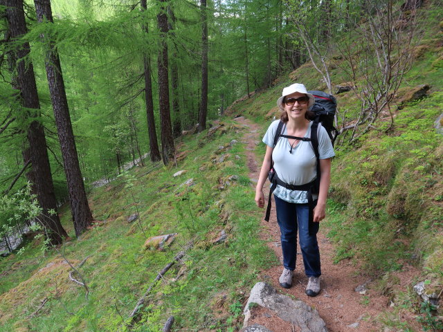 Sabine zwischen Vernagt-Stausee und Unser Frau in Schnals (26. Mai)