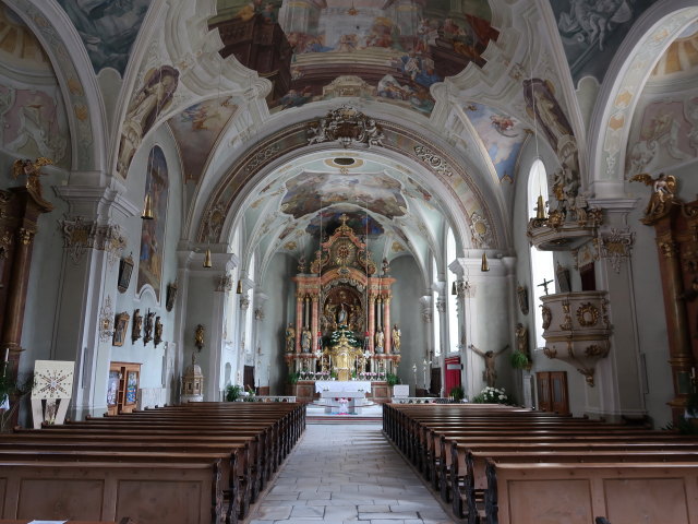 Pfarrkirche Mariä Himmelfahrt in Schlanders, 721 m (30. Mai)