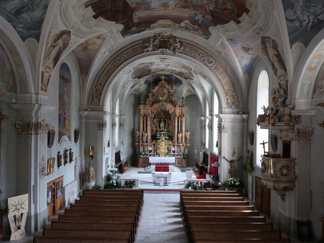 Pfarrkirche Mariä Himmelfahrt in Schlanders, 721 m (30. Mai)