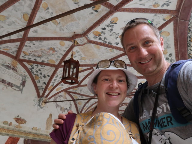 Sabine und ich in der Churburg in Schluderns (30. Mai)