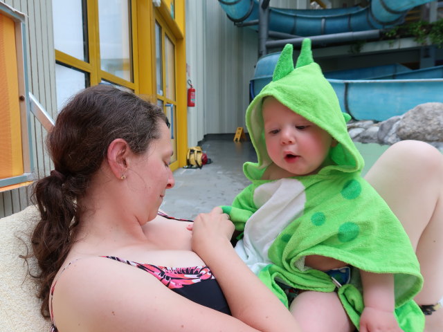 Sabine und Nils in der Erlebnistherme Naturns (31. Mai)