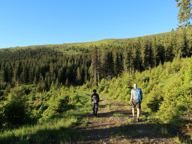 Carmen und Frank zwischen Seebach und Vorderer Seehütte (15. Juni)