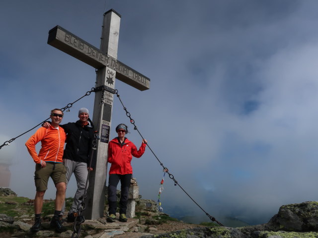 Ich, Frank und Carmen am Großen Speikkogel, 2.140 m (15. Juni)