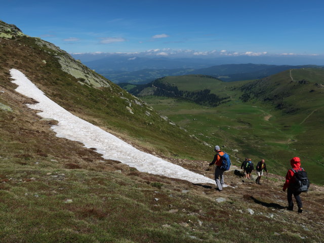 Frank und Carmen zwischen Kleinem Speikkogel und Seespitz (15. Juni)