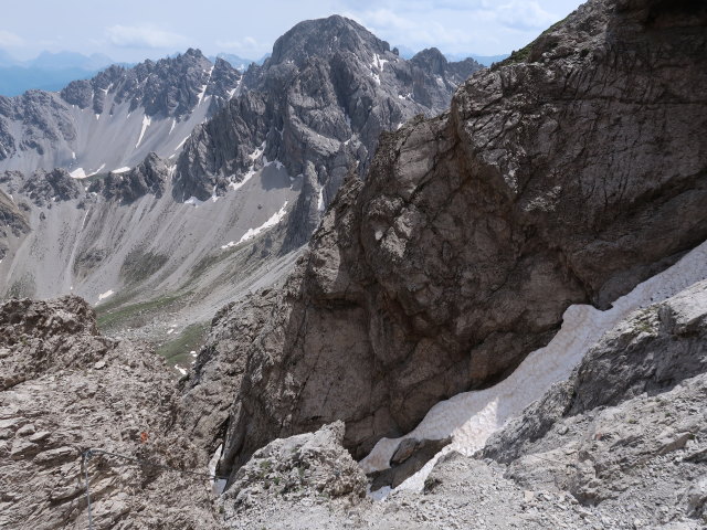 Spitzkofel-Klettersteig: zwischen Einstieg und Linderhütte (29. Juni)