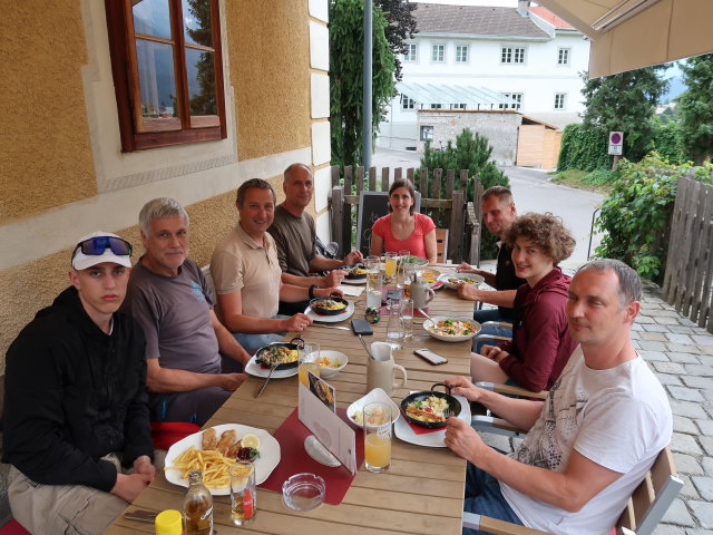 Arian, Josef, ich, Frank, Sonja, Andreas, Victoria und Werner