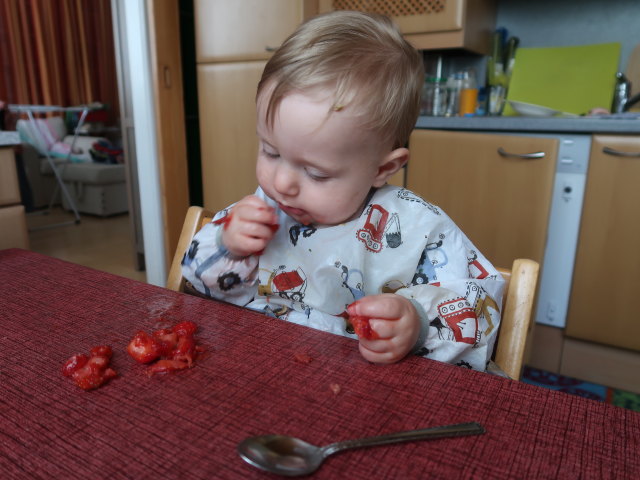 Nils in der Wohnung von Brigitte (3. Juli)