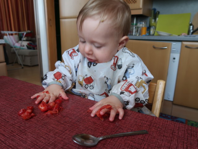 Nils in der Wohnung von Brigitte (3. Juli)