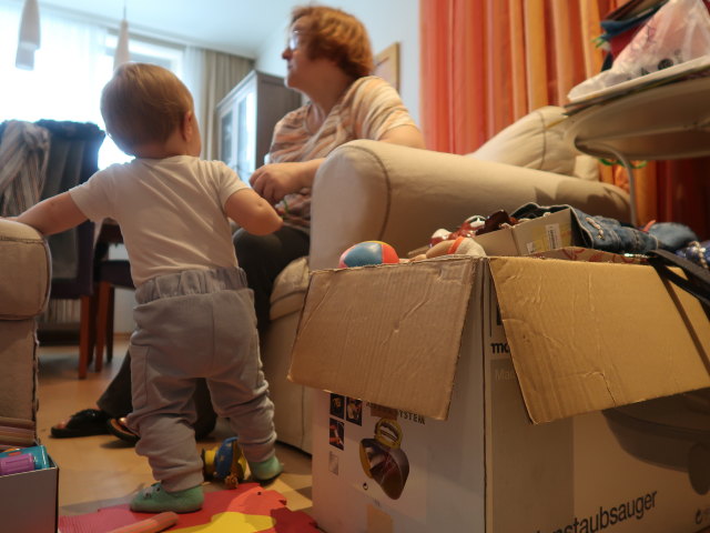 Nils und Brigitte in der Wohnung von Brigitte (7. Juli)