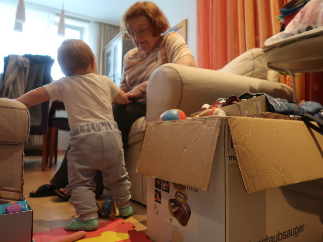 Nils und Brigitte in der Wohnung von Brigitte (7. Juli)