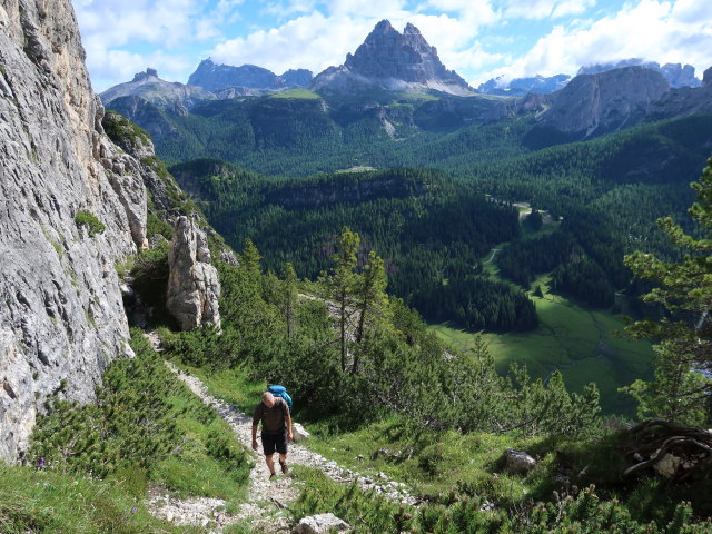 Frank zwischen Lago di Misurina und Via Mazzorana-Adler