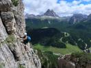 Via Mazzorana-Adler: Frank in der 2. Seillänge