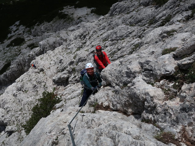 Ferrata Campanile Colesei: Andreas und Josef