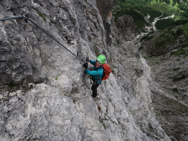 Ferrata Campanile Colesei: Sonja in der Variante