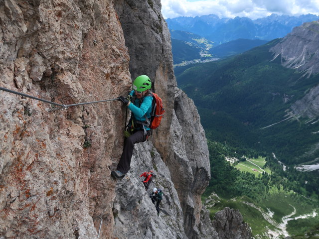 Ferrata Campanile Colesei: Sonja, Josef und Andreas