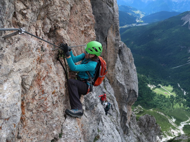 Ferrata Campanile Colesei: Sonja, Josef und Andreas