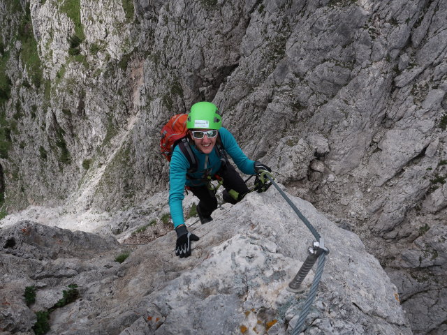 Ferrata Campanile Colesei: Sonja in der Variante