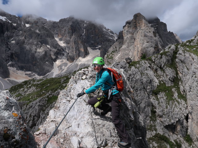 Ferrata Campanile Colesei: Sonja am Campanile Colesei, 2.270 m