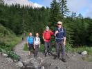 Andreas, Frank, Sonja, Josef und Werner zwischen Kreuzbergpass und Lago dell' Orso