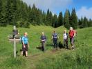 Frank, Werner, Andreas, Sonja und Josef beim Lago dell' Orso