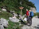 Josef und Werner zwischen Forcella Pian della Biscia und Ferrata Campanile Colesei