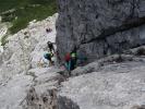 Ferrata Campanile Colesei: Josef, Andreas, ?, ? und Sonja