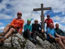 Ich, Sonja, Werner, Josef, Frank und Andreas am Arzalpenkopf, 2.371 m