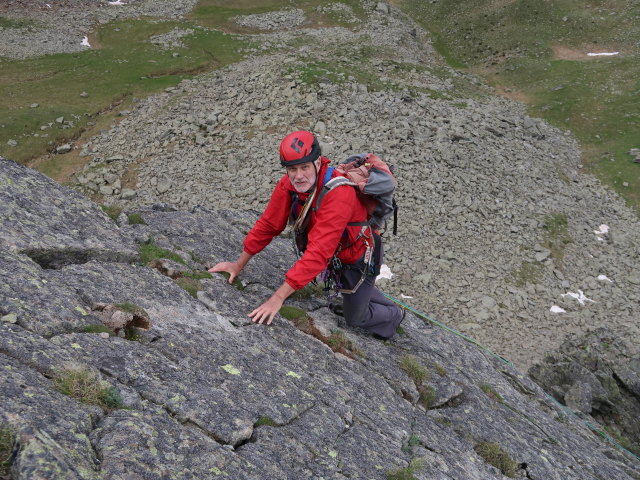 Sauspitze-Westgrat: Josef in der 2. Seillänge