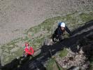 Sauspitze-Westgrat: Josef und Frank in der 1. Seillänge