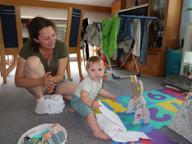 Sabine und Nils in unserer Wohnung