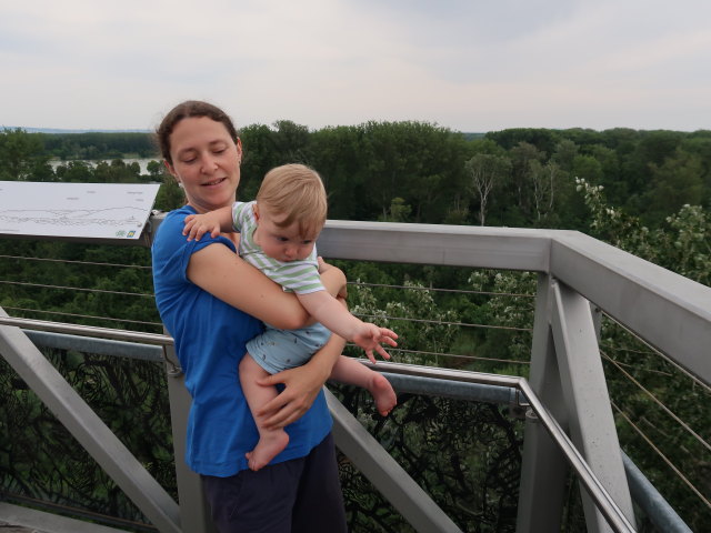 Sabine und Nils am Baumwipfelweg