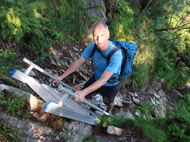 Frank zwischen Edelrautehütte und Ochsenkarhütte