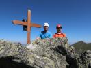 Frank und ich auf der Sonntagskarspitze, 2.350 m