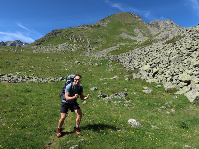 Christoph zwischen Smaragdsee und Wildnörderer (26. Juli)