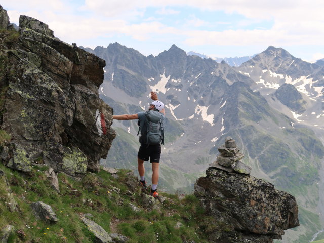 Christoph zwischen Smaragdsee und Wildnörderer (26. Juli)